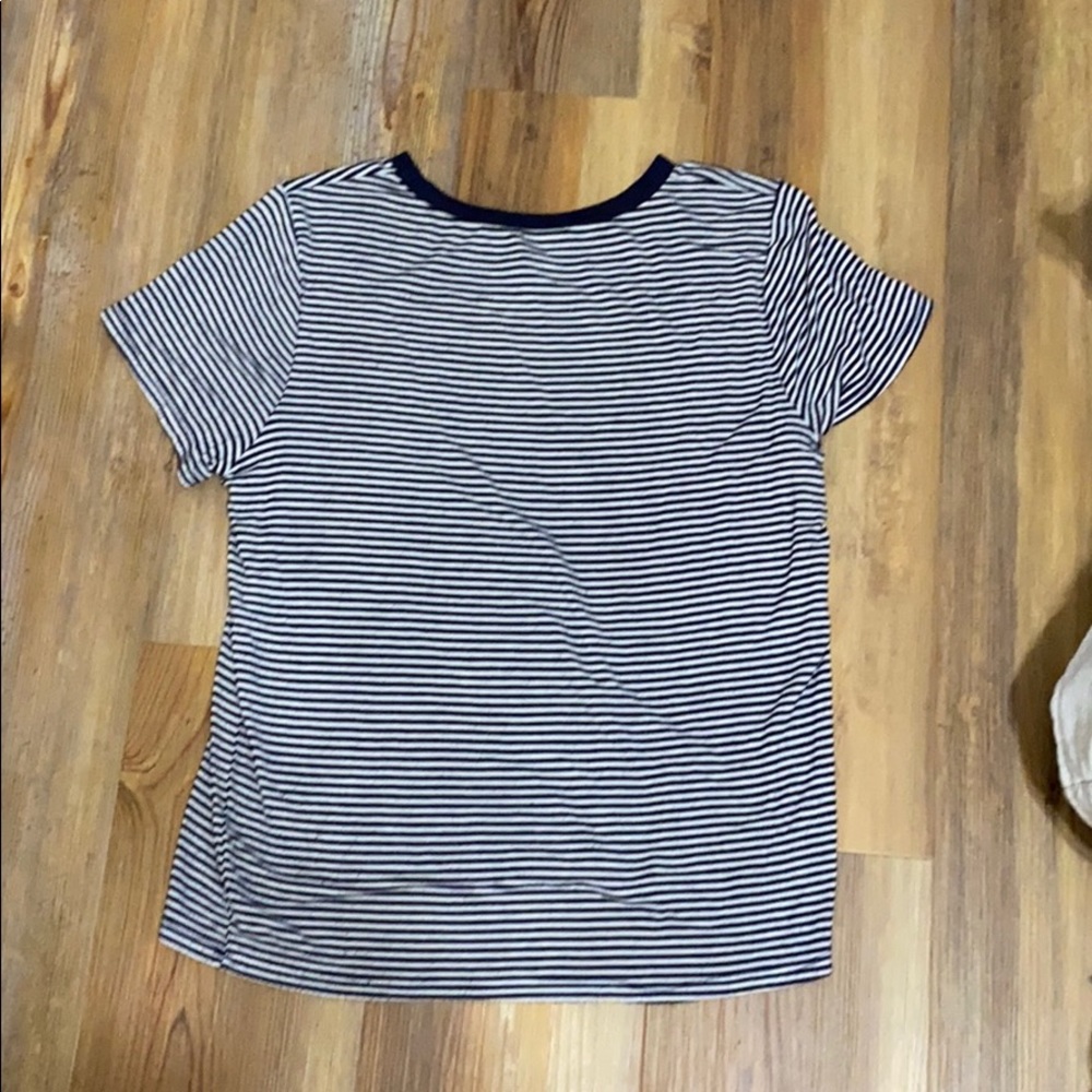 Blue striped shirt